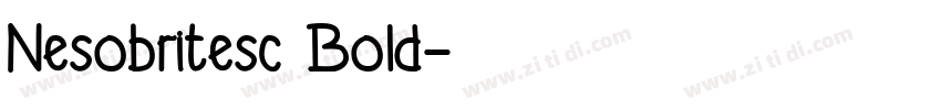 Nesobritesc Bold字体转换